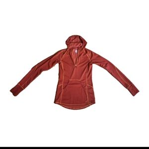 Women’s EMS Eastern Mountain Sports Size XS Red,  1/4 Zip Pullover Tech Wick